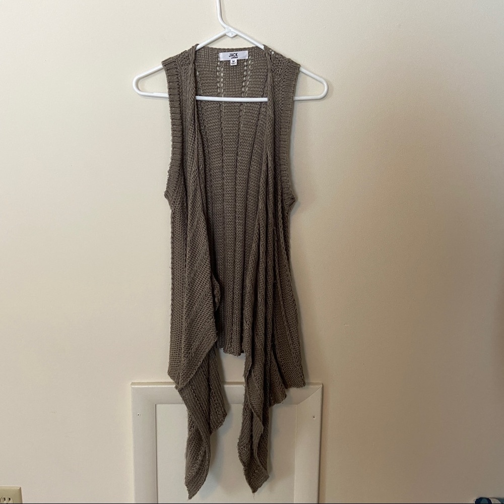 JACK by BB Dakota Knit Draped Vest